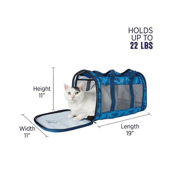 Blue cat carrier - Picture 2 of 10